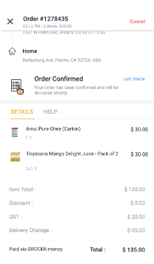 roadyo driver app receipt
